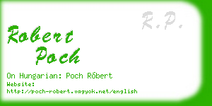 robert poch business card